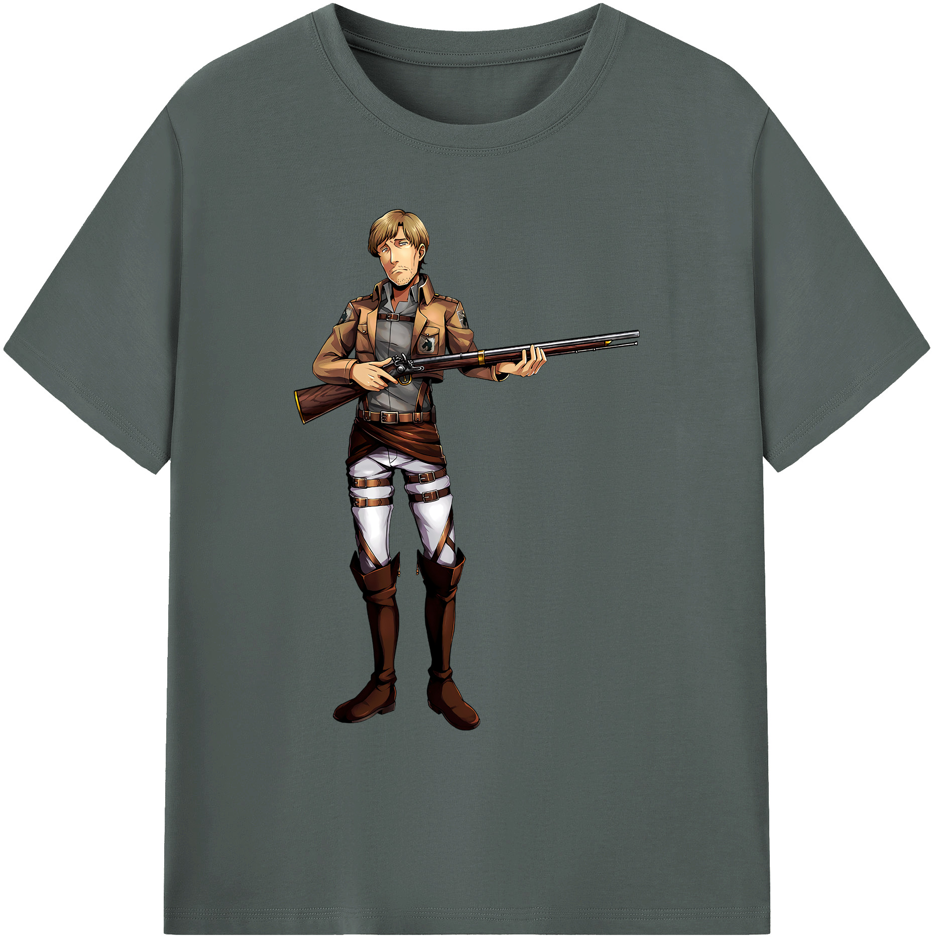 （画像用） 進撃の巨人 Attack on Titan 綿100％ メンズ半袖Tシャツ｜肌触りやわらか＆通気性